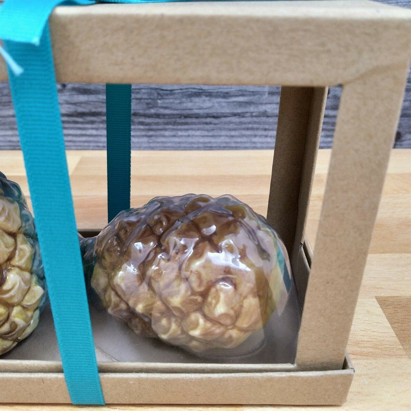 Load image into Gallery viewer, Hawaiian Pineapple Salt Pepper Set Collectible by Blue Sky Clayworks

