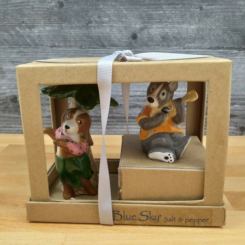 Load image into Gallery viewer, Hawaiian Dogs Salt Pepper Set Collectible by Blue Sky Clayworks
