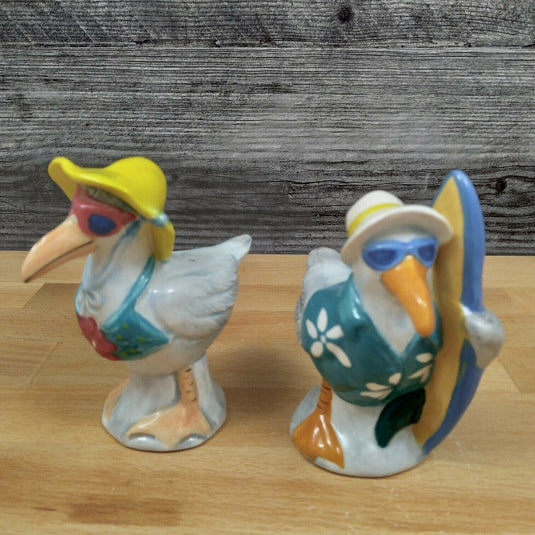 Beach Seagull Salt Pepper Set Sea Life Collectible by Blue Sky Clayworks
