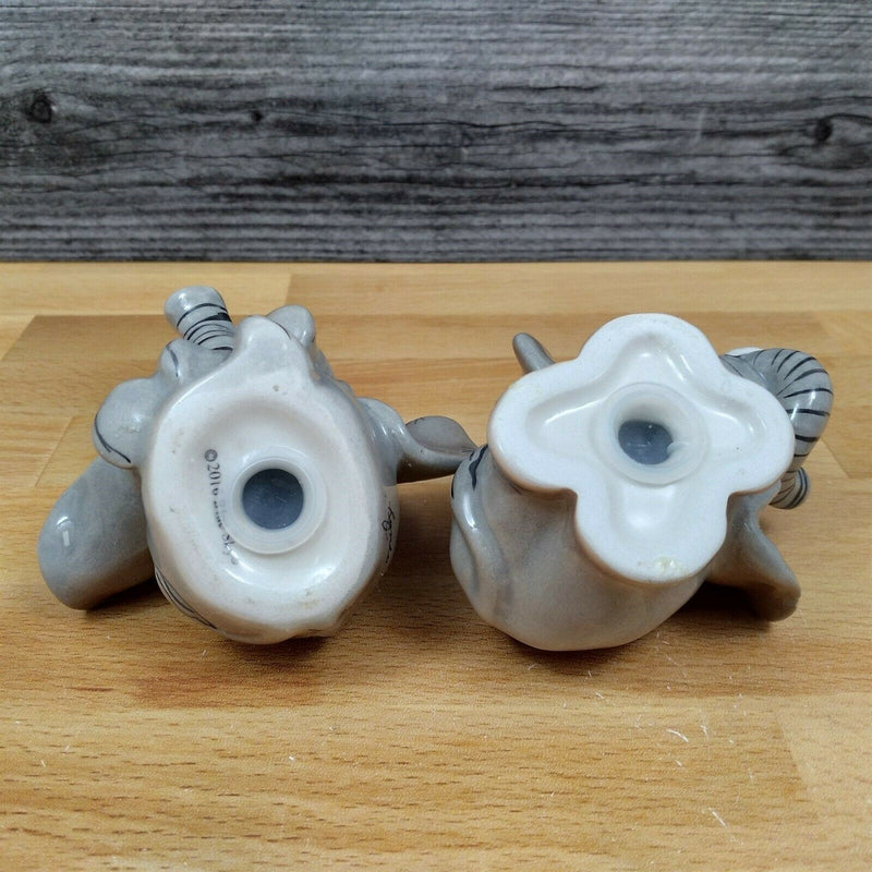 Load image into Gallery viewer, Elephants Salt and Pepper Set Collectible by Blue Sky Clayworks
