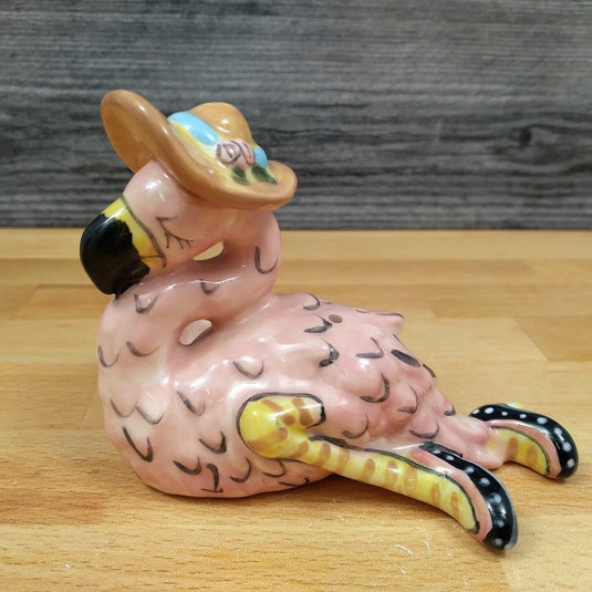 Pink Flamingos Salt and Pepper Set Collectible Ceramic by Blue Sky Goldminc