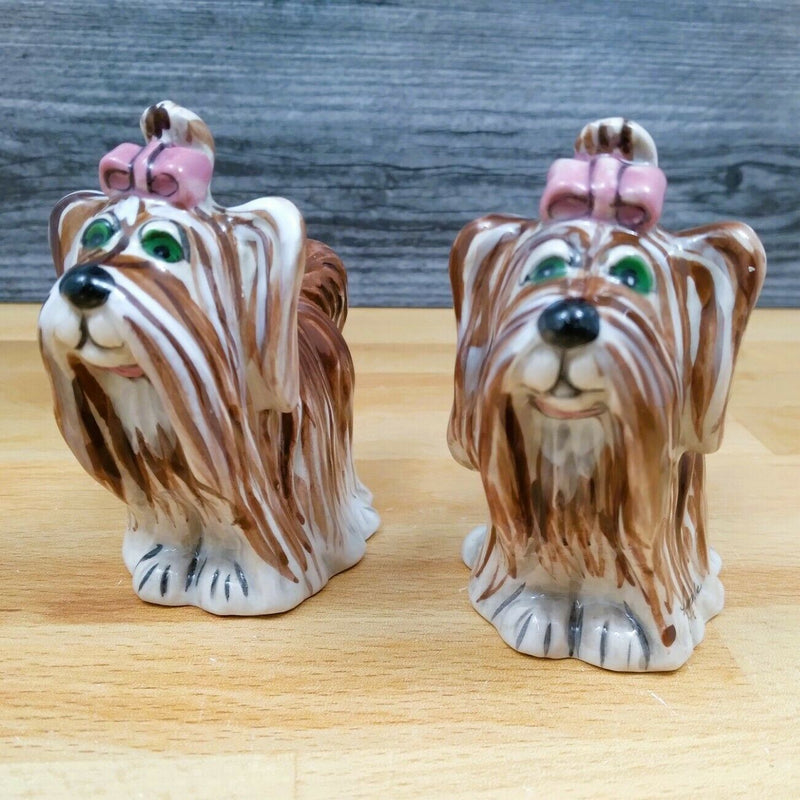 Load image into Gallery viewer, Cashmere Dog Salt and Pepper Set Collectible by Blue Sky Clayworks
