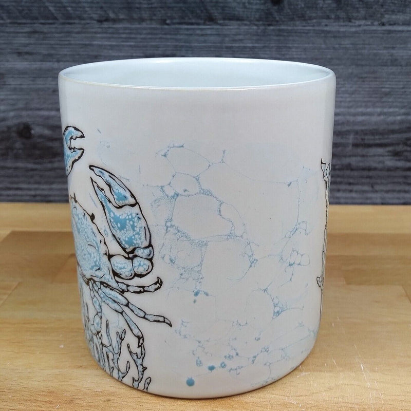 Load image into Gallery viewer, Crab Ceramic Coffee Mug Sea Nautical Beverage Cup 21oz (621ml) by Blue Sky
