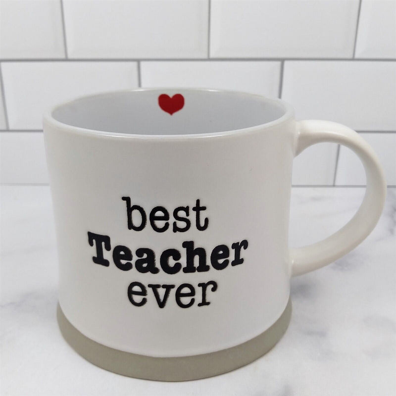 Load image into Gallery viewer, Best Teacher Ever Coffee Mug Cup Blue Sky Spectrum 17oz by Blue Sky
