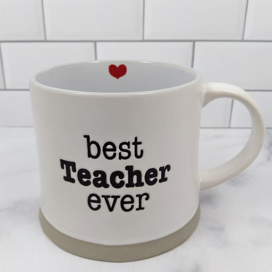 Best Teacher Ever Coffee Mug Cup Blue Sky Spectrum 17oz by Blue Sky