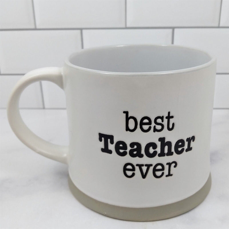 Load image into Gallery viewer, Best Teacher Ever Coffee Mug Cup Blue Sky Spectrum 17oz by Blue Sky
