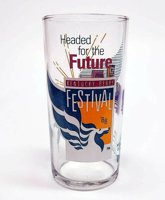 Kentucky Derby Festival Pegasus 1988 Mint Julep Beverage Drinking Glass 12oz