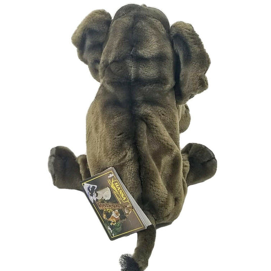 Elephant Hand Puppet Full Body Doll Hansa Real Looking Plush Animal Learning Toy