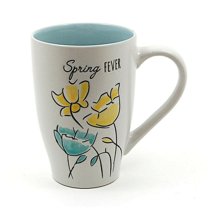 Load image into Gallery viewer, Coffee Mug Spring Fever Cup with Floral Design by Blue Sky Clayworks
