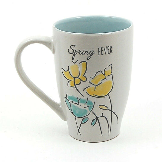 Coffee Mug Spring Fever Cup with Floral Design by Blue Sky Clayworks