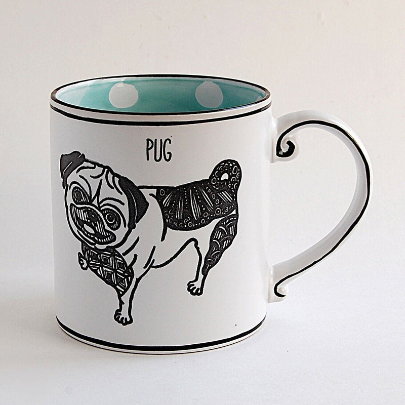 Load image into Gallery viewer, Pug Dog Ceramic Coffee Mug Beverage Tea Cup 21oz by Blue Sky Kitchen Home Décor
