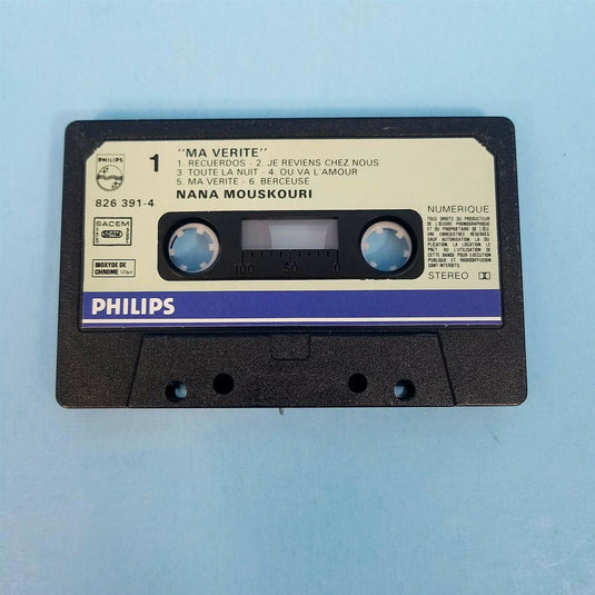 Nana Mouskouri Ma Vérité Cassette Phillips Canada 1985