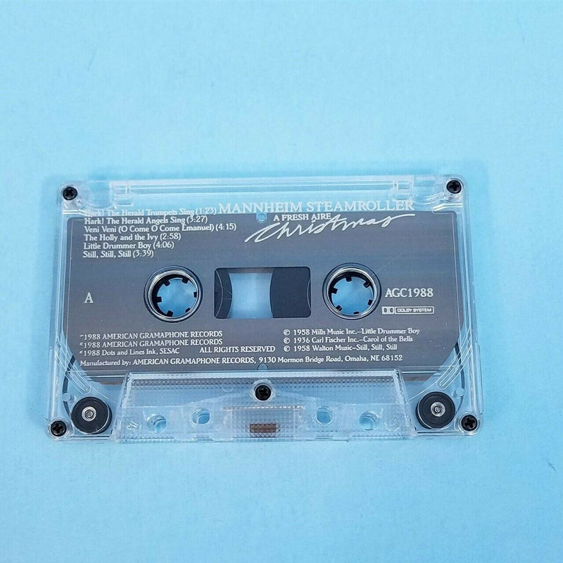 Load image into Gallery viewer, Mannheim Steamroller A Fresh Aire Christmas Cassette Tape AGC-1988
