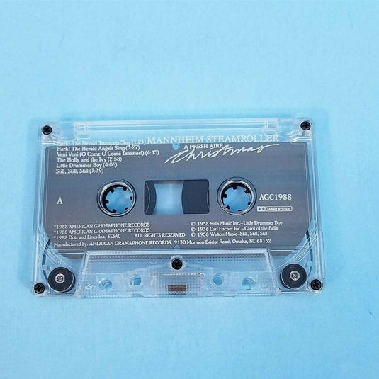 Mannheim Steamroller A Fresh Aire Christmas Cassette Tape AGC-1988