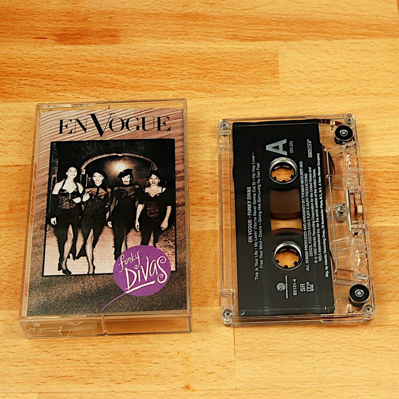 Load image into Gallery viewer, En Vogue Funky Divas Cassette Tape 1992 Atlantic Records R&amp;B
