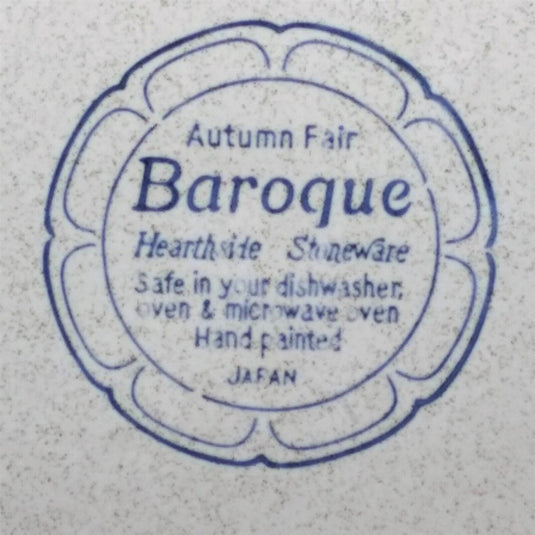 Hearthside Autumn Fair Baroque Set of 2 Dinner Plates 10” 27cm Floral Tableware