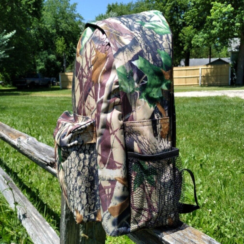 Load image into Gallery viewer, Multipurpose Backpack Natural Camo with Black Trim and Padded Straps 16&quot; (41cm)
