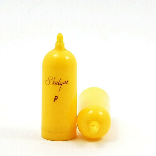 Vintage Yellow Skelgas Propane Salt and Pepper Shakers