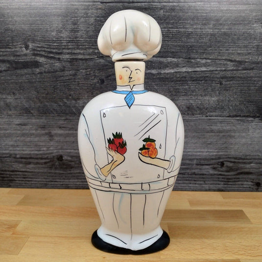 Le Chef Hand Painted Olive Oil Collectible Ambiance Figurine Kitchen 10.5”