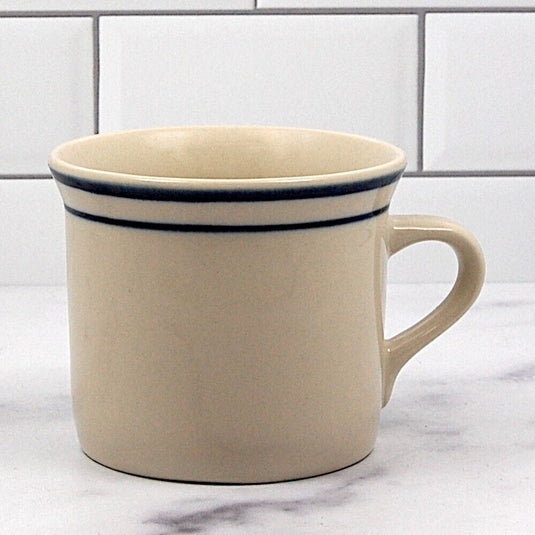 Brickoven Scandia Blue Stoneware Cup & Saucer Set of 4 Dinnerware Tableware Mug