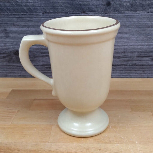 Pfaltzgraff Village Footed Pedestal Coffee Mugs Cup Grandmug Set of 3 USA Made