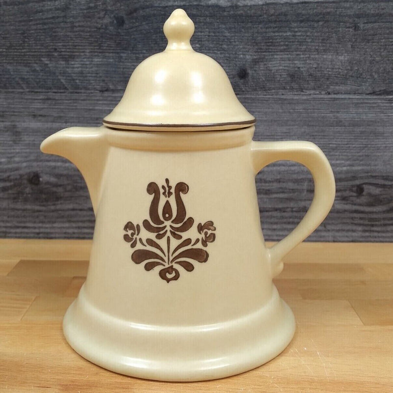 Load image into Gallery viewer, Pfaltzgraff Village Petite Teapot With Lid 555 1970S Usa Castle Stamp
