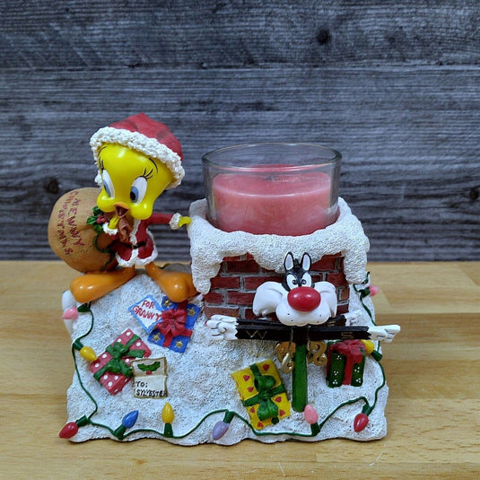 Tweety Chwistmas Candleholder Holiday Figure Sylvester Christmas by Danbury Mint