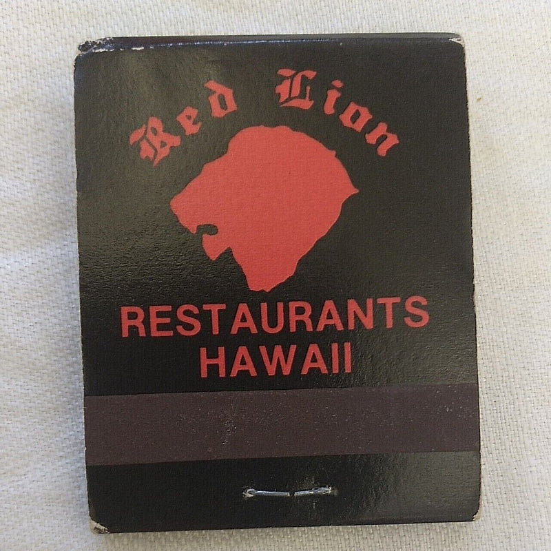 Load image into Gallery viewer, Red Lion Matchbook Restaurant Honolulu Hawaii HI Matches 1970s
