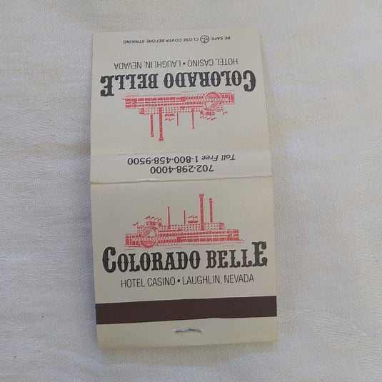 Colorado Belle Hotel and Casino Laughlin Nevada Nv Matchbook