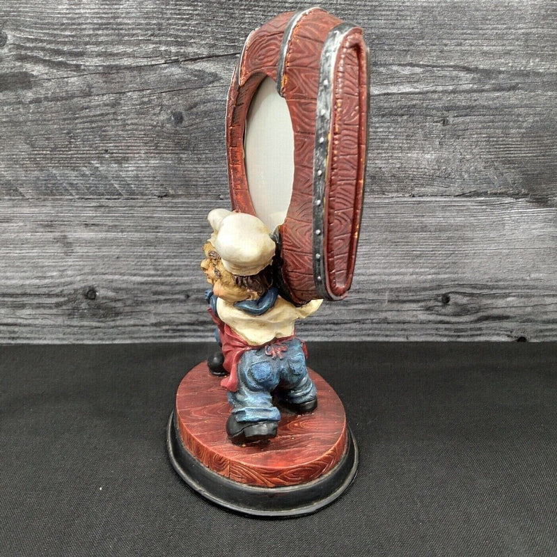 Load image into Gallery viewer, Pair of Chefs Carrying Barrel Picture Holder 3.5 x 5&quot; Picture
