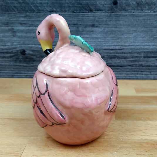 Summer Fun Flamingo Sugar Bowl and Creamer Set Decorative by Blue Sky