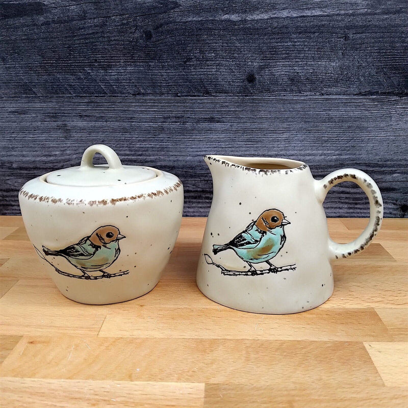 Load image into Gallery viewer, Bird Reflective Sugar Bowl and Creamer Set Decorative by Blue Sky
