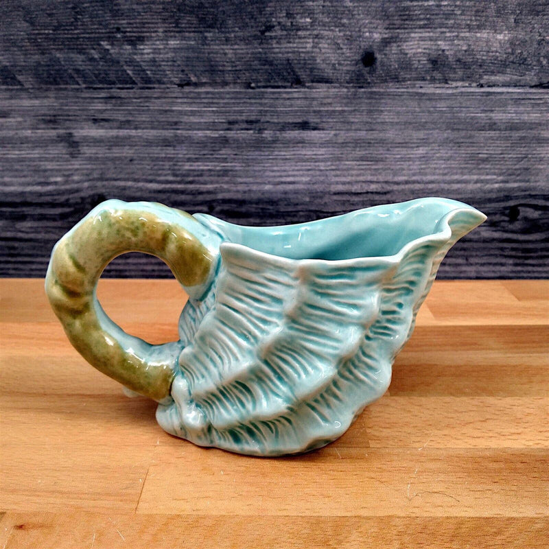 Load image into Gallery viewer, Shell Sugar Bowl Creamer and Tea Cup Saucer Set Decorative by Blue Sky
