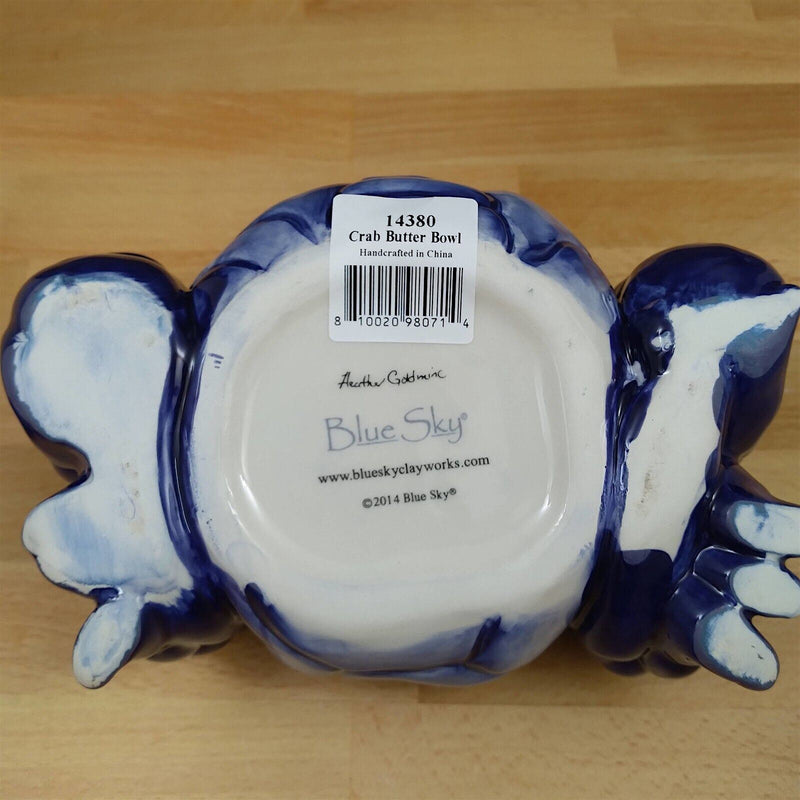 Load image into Gallery viewer, Crab Butter Bowl Dip Server with Spreader by Blue Sky and Heather Goldminc
