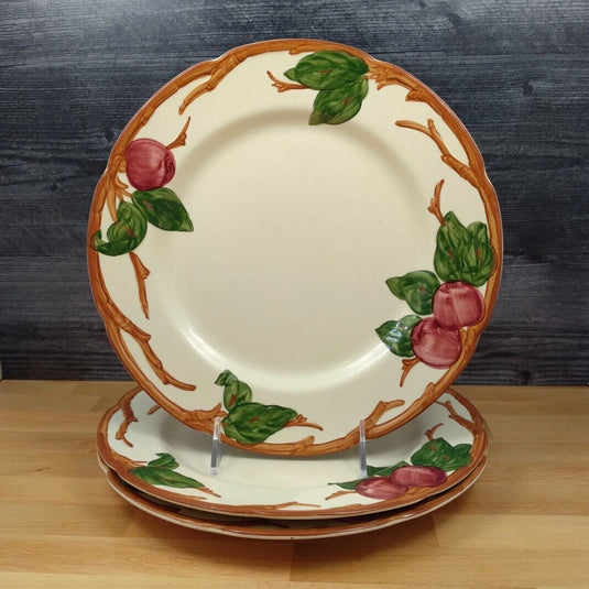Franciscan Apple Set of 3 Dinner Plates 10” (26cm) USA Mark Earthenware