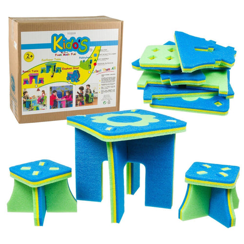 Kids Table And Chair Foam Sunflower Playset Children Soft Durable Comfortable