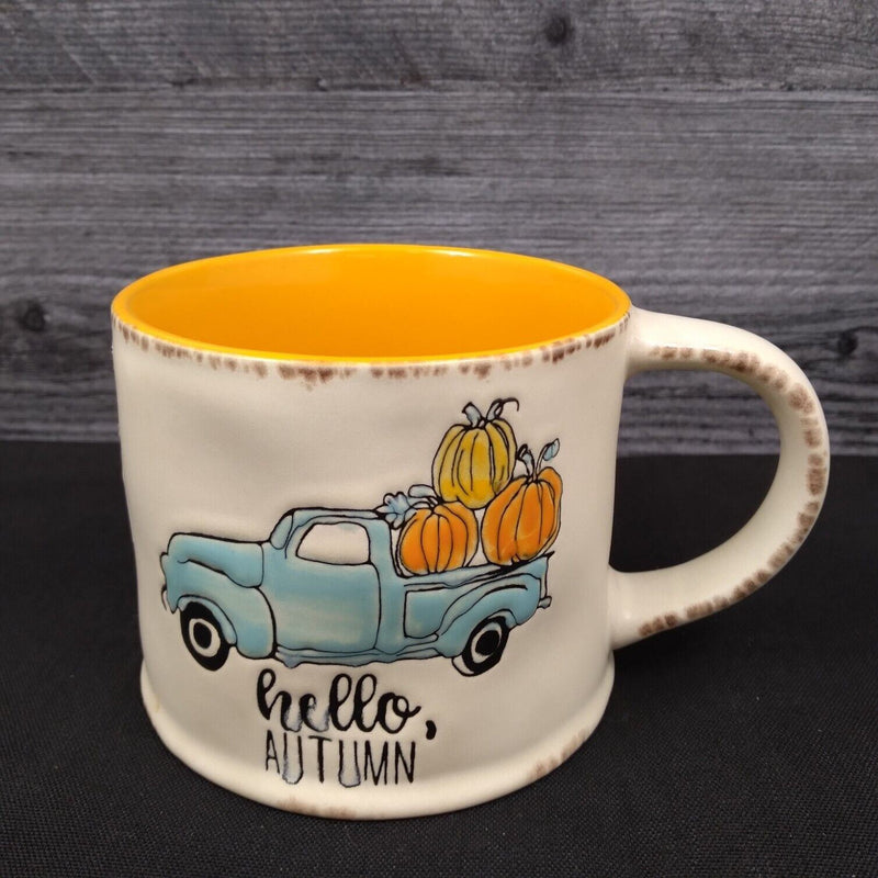 Load image into Gallery viewer, Halloween Autumn Pumpkin Truck Beverage Coffee Mug Tea Cup by Blue Sky
