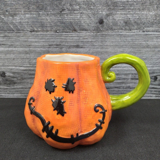 Halloween Stitched Pumpkin Creamer by Blue Sky Clayworks Heather Goldminc
