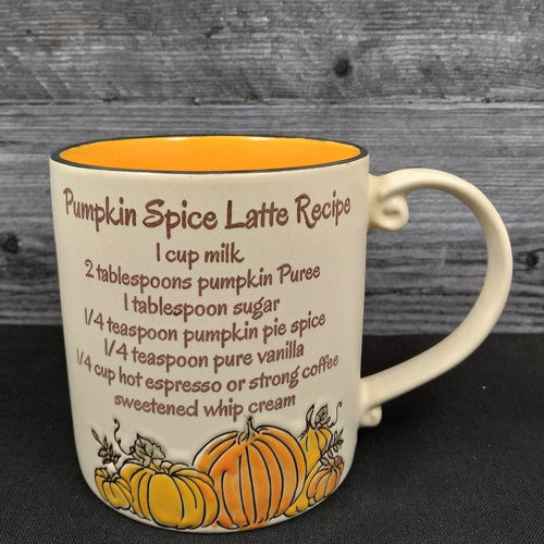 Pumpkin Spice Latte Coffee Mug Fall Autumn Beverage Tea Cup 21oz 621ml
