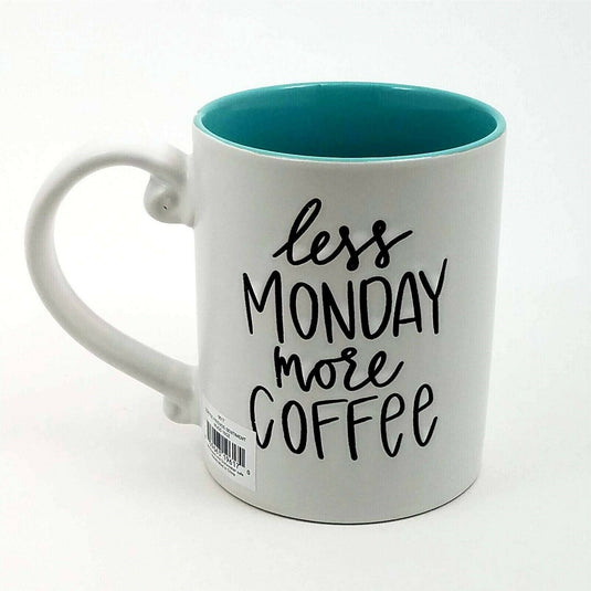 Monday Morning Coffee Mug Soup Cup Succulent Plant Holder 16oz (473ml)