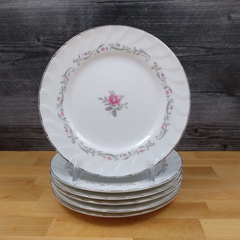 Load image into Gallery viewer, Royal Swirl Salad Plate Set of 6 Fine China of Japan 7 5/8" Kitchen Dinnerware
