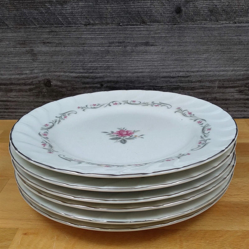 Load image into Gallery viewer, Royal Swirl Salad Plate Set of 6 Fine China of Japan 7 5/8" Kitchen Dinnerware
