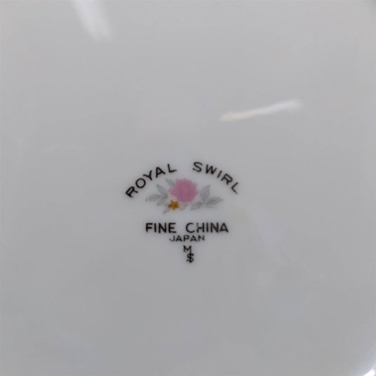 Royal Swirl Dinner Plate Set of 4 10" by Fine China of Japan Dinnerware