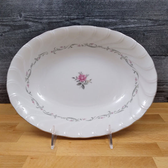Royal Swirl Oval Vegetable Bowl 10 Inch Fine China of Japan Dinnerware