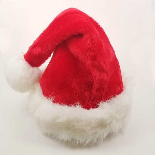 Christmas Party Santa Hat Red And White Cap for Santa Claus Costume