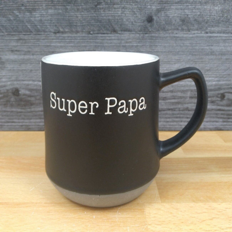 Load image into Gallery viewer, Super Papa Saying Coffee Mug Black 17oz (455ml) Beverage Cup Blue Sky
