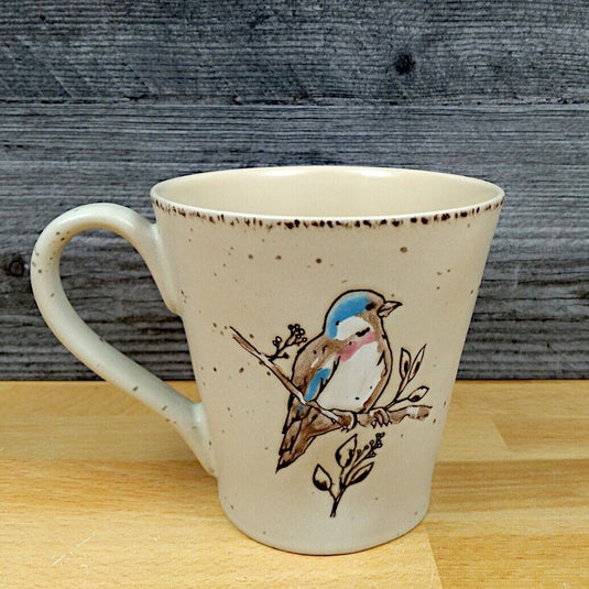 Spring Blue Bird Coffee Mug 16oz (473ml) Embossed Tea Cup by Blue Sky