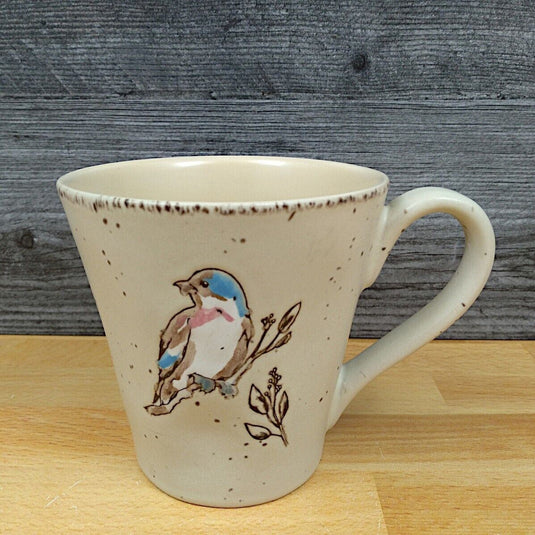 Blue Spring Bird Coffee Mug 16oz (473ml) Embossed Tea Cup by Blue Sky
