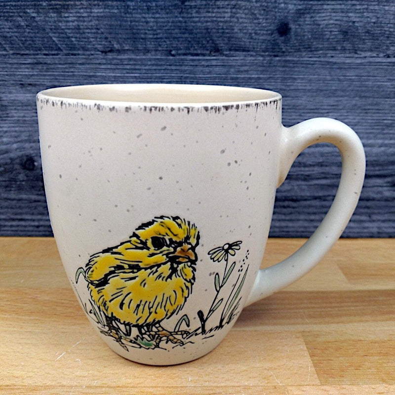 Load image into Gallery viewer, Chickadee Spring Chick Coffee Mug 16oz (473ml) Embossed Tea Cup by Blue Sky
