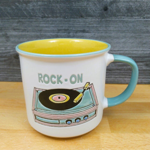 Rock On Record Player Coffee Mug 18oz (532ml) Beverage Tea Cup